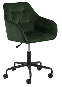 Desk Chair Brooke, velvet, green