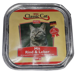 Classic Cat Adult Cat Food Beef & Liver 100g