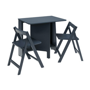 Folding Dining Set Ivy, dark blue