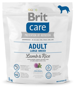 Brit Care Dog Food New Adult Large Breed Lamb & Rice 1kg