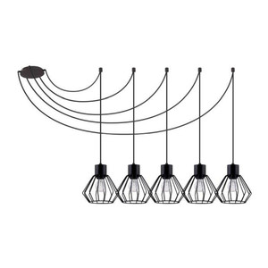 Pendant Lamp Luto Karat 5 x 60W E27, black