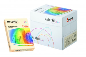 Maestro Colour Paper for Laser, Inkjet Printers & Copiers A4 160g 250 Sheets, orange