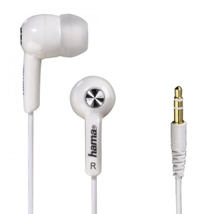 Hama In-ear Stereo Headphones HK2103, white