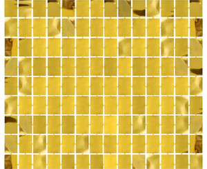 Fringe Deco Curtain Square 100x200cm, metallic gold