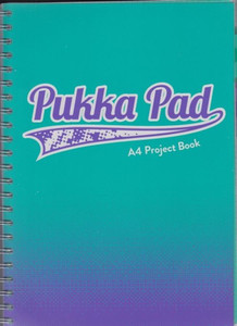 Pukka Pad A4 Project Book 100 Pages Squared Hard Cover PVC Fusion