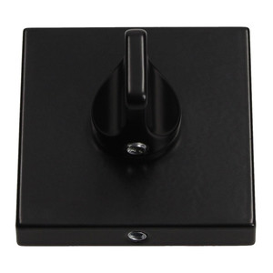 Gamet Door Escutcheon, square, matt black