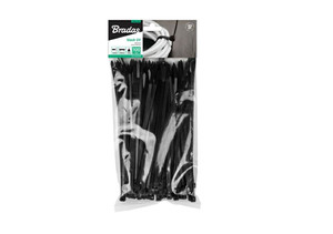 Bradas Cable Tie 4.8x500 mm, black, 100-pack