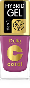 Delia Cosmetics Coral Hybrid Gel Nail Polish no. 70  11ml