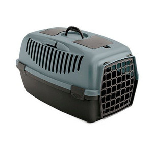 Stefanplast Pet Carrier for Cats & Dogs Gulliver 3, plastic door, grey/brown