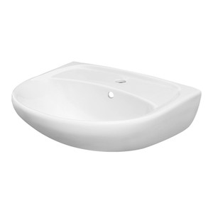 Ceramic Wash-basin Urmia 56.5 x 45,5 cm, white