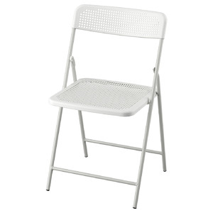 TORPARÖ Chair, in/outdoor, foldable white/grey