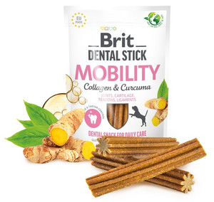 Brit Dental Stick Mobility Collagen & Curcuma Dog Snack 251g