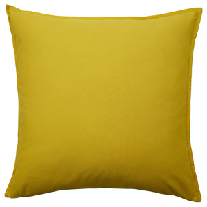 GURLI Cushion cover, yellow, 65x65 cm