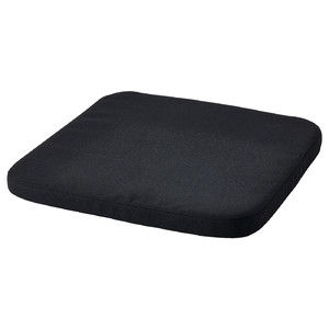 STAGGSTARR Chair pad, black, 36x36x2.5 cm