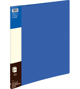 Display Book Folder PP A4, 10 Pockets, blue