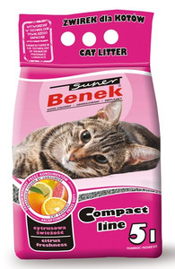 Cat Litter Super Benek Compact Citrus Freshness 5L