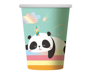 Paper Party Cup Panda 266ml 6pcs