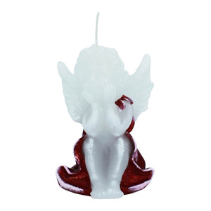 Christmas Candle Angel, dark red