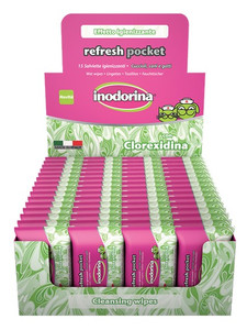 Inodorina Refresh Pocket Wet Wipes for Dogs with Chlorhexidine 15pcs (1 pack)