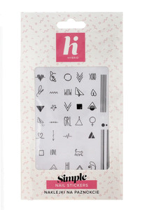 Hi Hybrid Nail Stickers Simple