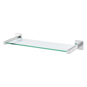 GoodHome Bathroom Shelf Glass Alessano 48cm