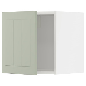 METOD Wall cabinet, white/Stensund light green, 40x40 cm