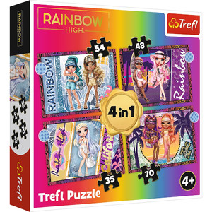 Trefl Children's Puzzle Rainbow High 4in1 4+