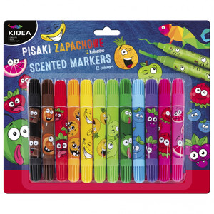 Kidea Scented Markers 12 Colours Fruity