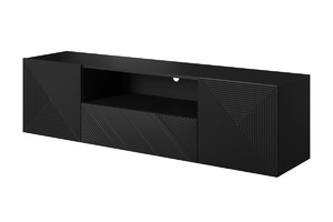 Wall-mounted TV Cabinet Asha 167 cm, matt black