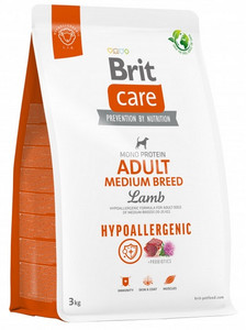 Brit Care Hypoallergenic Adult Medium Lamb Dog Dry Food 3kg