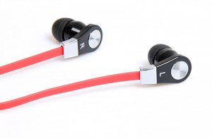 Media-Tech Stereo Earphones with Microphone Magicsound DS-2, black-red