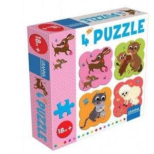 Granna Children's Puzzle 4 Puzzle Dachshund 18m+