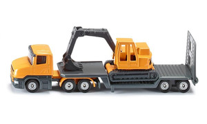Siku Truck with Trailer and Excavator 3+