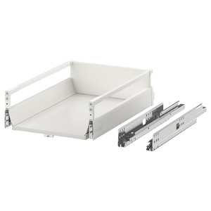 EXCEPTIONELL Drawer, medium with push to open, white, 40x60 cm