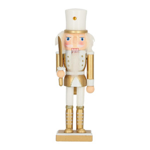 Nutcracker Christmas Decoration William 2 25cm, white