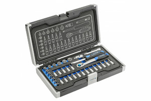 HOEGERT Tools Set 34pcs 1/4" Sockets, Screwdriver Bits & Accessories