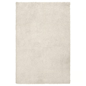 ÄRENDE Rug, high pile, off-white, 120x180 cm
