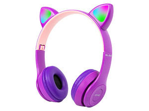 BLOW Wireless Headset for kids Bluetooth 5.0 LED, purple ears