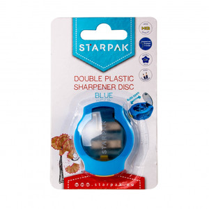 Starpak Double Plastic Sharpener Disc, blue
