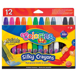 Colorino Kids Silky Crayons 12 Colours