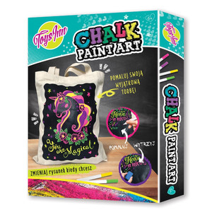 Toys Inn DIY Creative Set Chalk Paint Art - Shopping Bag & Chalk Markers 6+