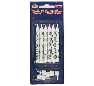 Birthday Candles 6pcs Football
