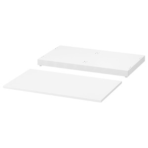 NORDLI Top and plinth, white, 80x47 cm