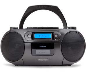 AIWA Radio, CD & Casette Player with USB & Bluetooth Boombox BBTC-550BK