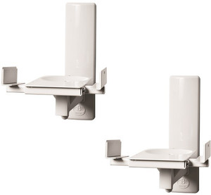 B-Tech Side-Clamping Speaker Wall Mounts (Pair) B777, white