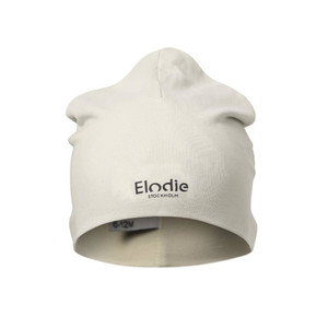 Elodie Details Logo Beanie - Creamy White, 0-6 months