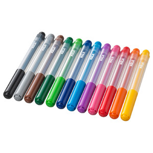 MÅLA Felt-tip pen, mixed colours assorted colours