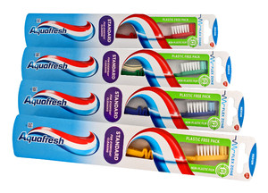 Aquafresh Classic Toothbrush Standard Medium, 1pc, assorted colours