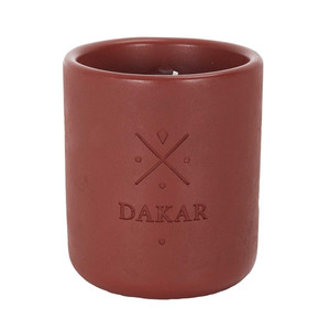 Concrete Candle Terre de feu Earth Dakar, terracotta