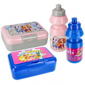 Lunchbox & Water Bottle Set Paw Patrol for Girls, 1 set, assorted